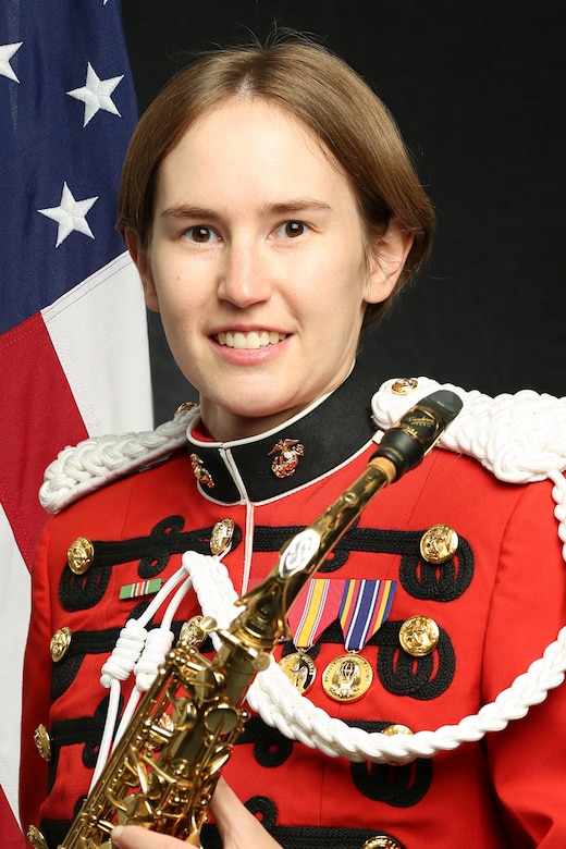 Staff Sergeant Rachel Perry, "The President's Own" United States Marine Band Saxophonist, Official Portrait
