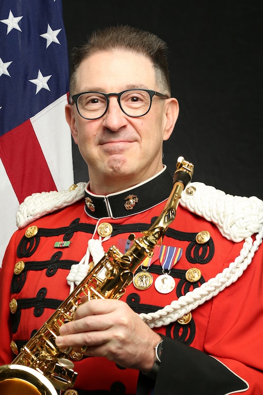 Gunnery Sergeant David Jenkins, "The President's Own" United States Marine Band Saxophonist, Official Portrait
