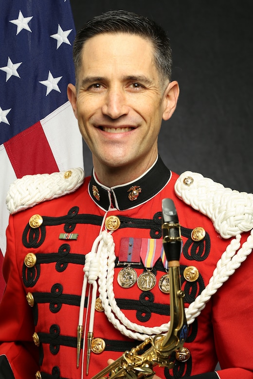 Gunnery Sergeant Jacob Chmara, "The President's Own" United States Marine Band Saxophonist, Official Portrait