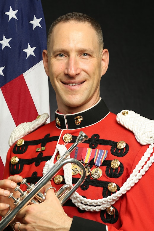 Gunnery Sergeant Robert Singer, "The President's Own" United States Marine Band Trumpet and Cornet Player, Official Portrait