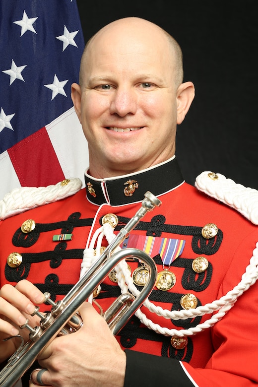 Gunnery Sergeant James McClarty, "The President's Own" United States Marine Band Trumpet and Cornet Player, Official Portrait