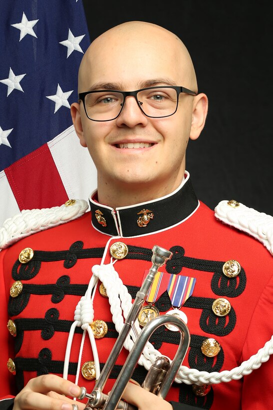 Staff Sergeant Tyler Lindsay, "The President's Own" United States Marine Band Trumpet and Cornet Player, Official Portrait
