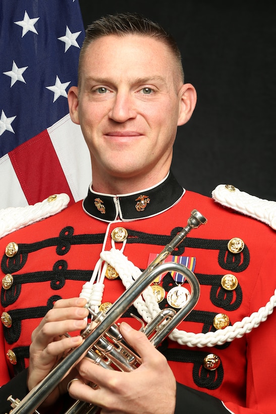Staff Sergeant Nathan Clark, "The President's Own" United States Marine Band Trumpet and Cornet Player, Official Portrait