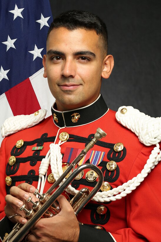 Staff Sergeant Anthony Bellino, "The President's Own" United States Marine Band Trumpet and Cornet Player, Official Portrait