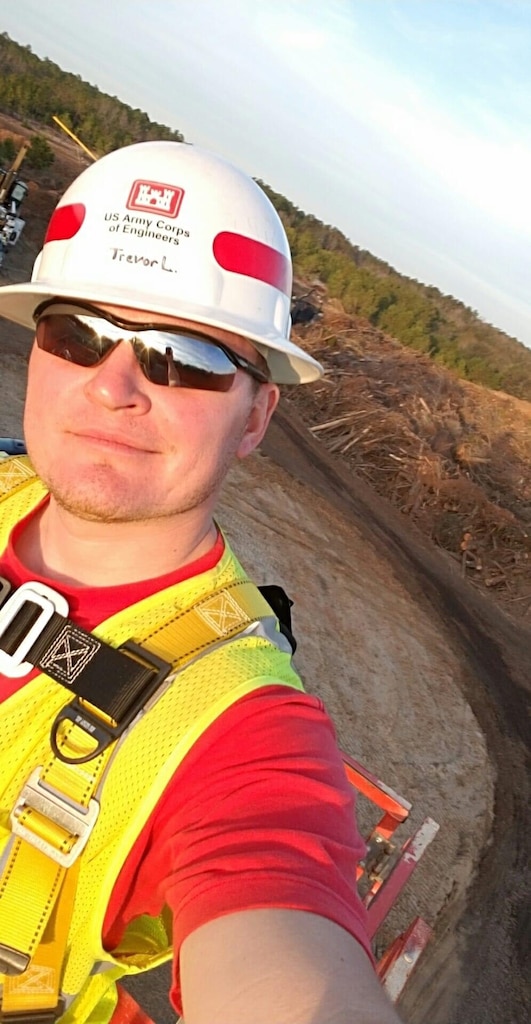 On May 7, 2021, Trevor Lindsey, construction contract representative for the Kansas City District, displayed an act of heroism at Longview Lake in Kansas City, Mo. During a construction meeting outdoors, he heard a cry for help on the water and quickly responded to save a potential drowning victim, who was hanging on to the side of a capsized canoe, without a life jacket.