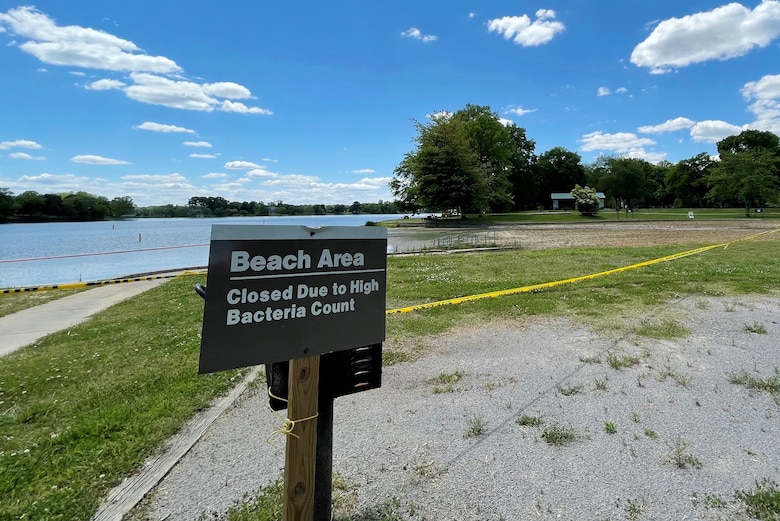 The U.S. Army Corps of Engineers Nashville District announces the immediate closure of Laguardo Day Use Beach at Old Hickory Lake in Lebanon, Tennessee, due to E.coli detected in the water. (USACE Photo by Sam Stewart)