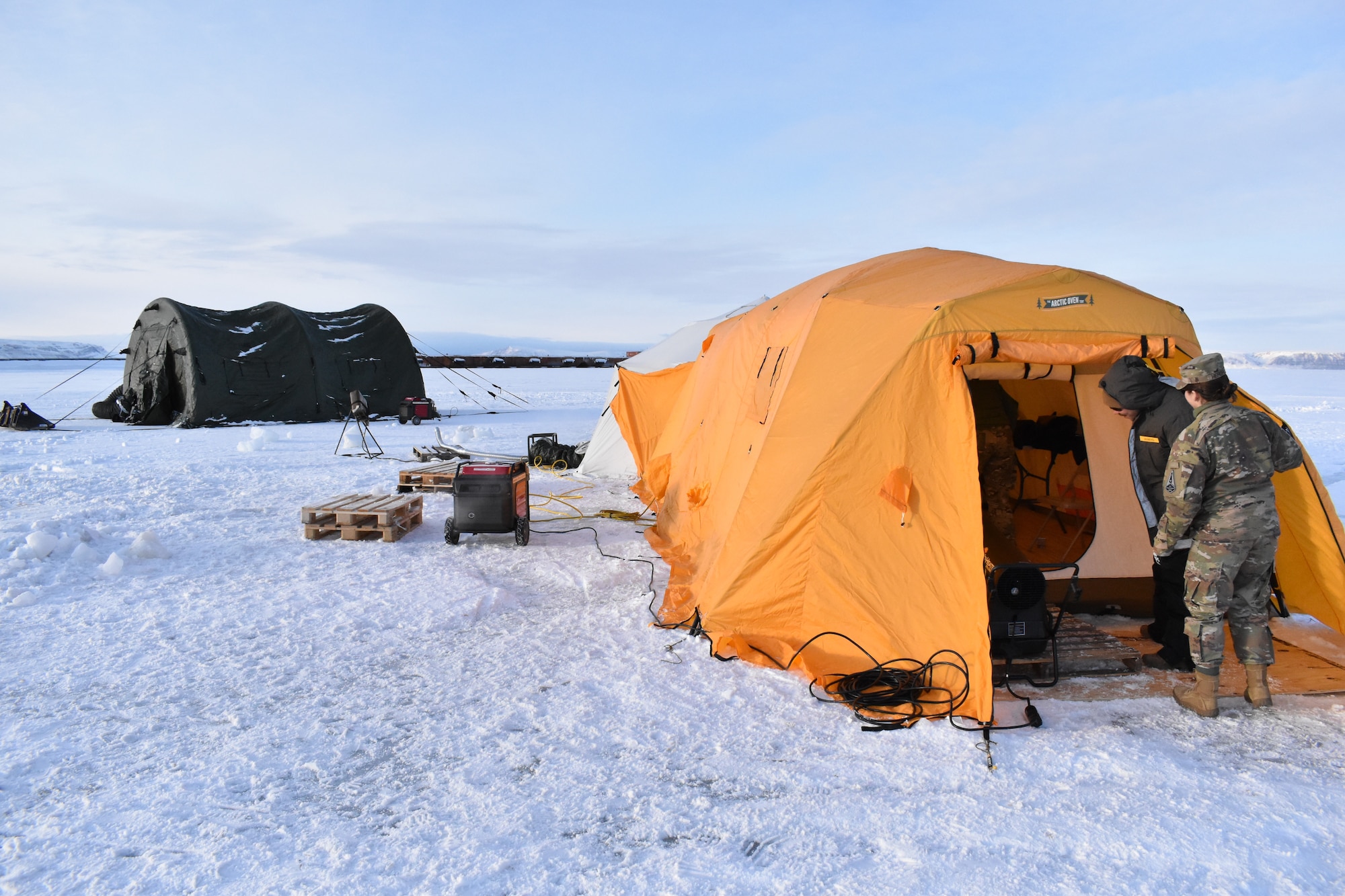 tents on ice