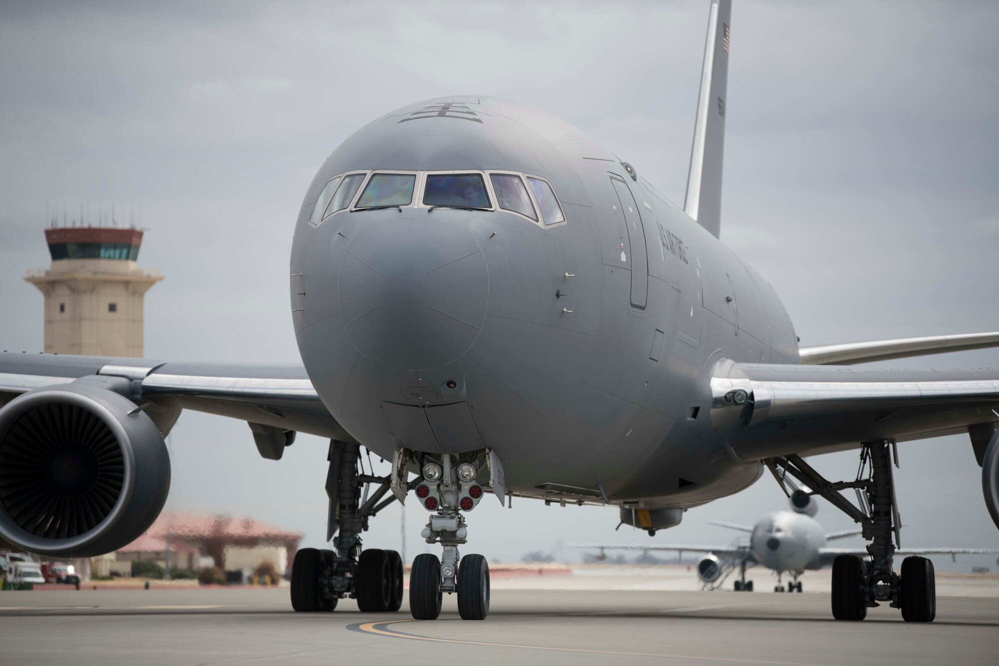 A KC-46 Pegasus taxis