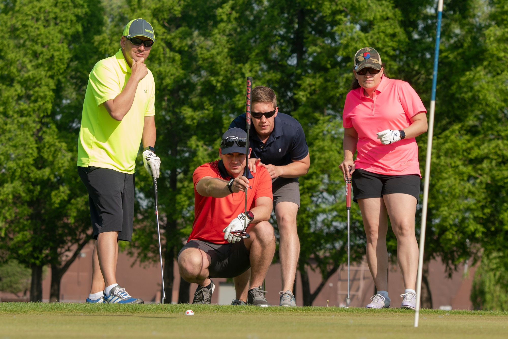 Airman from Osan Air Base participated in a golf tournament as part of the 51st Security Forces Squadron’s Police Week events. Teams of up to four participants competed across 18 holes for a chance to win various prizes.