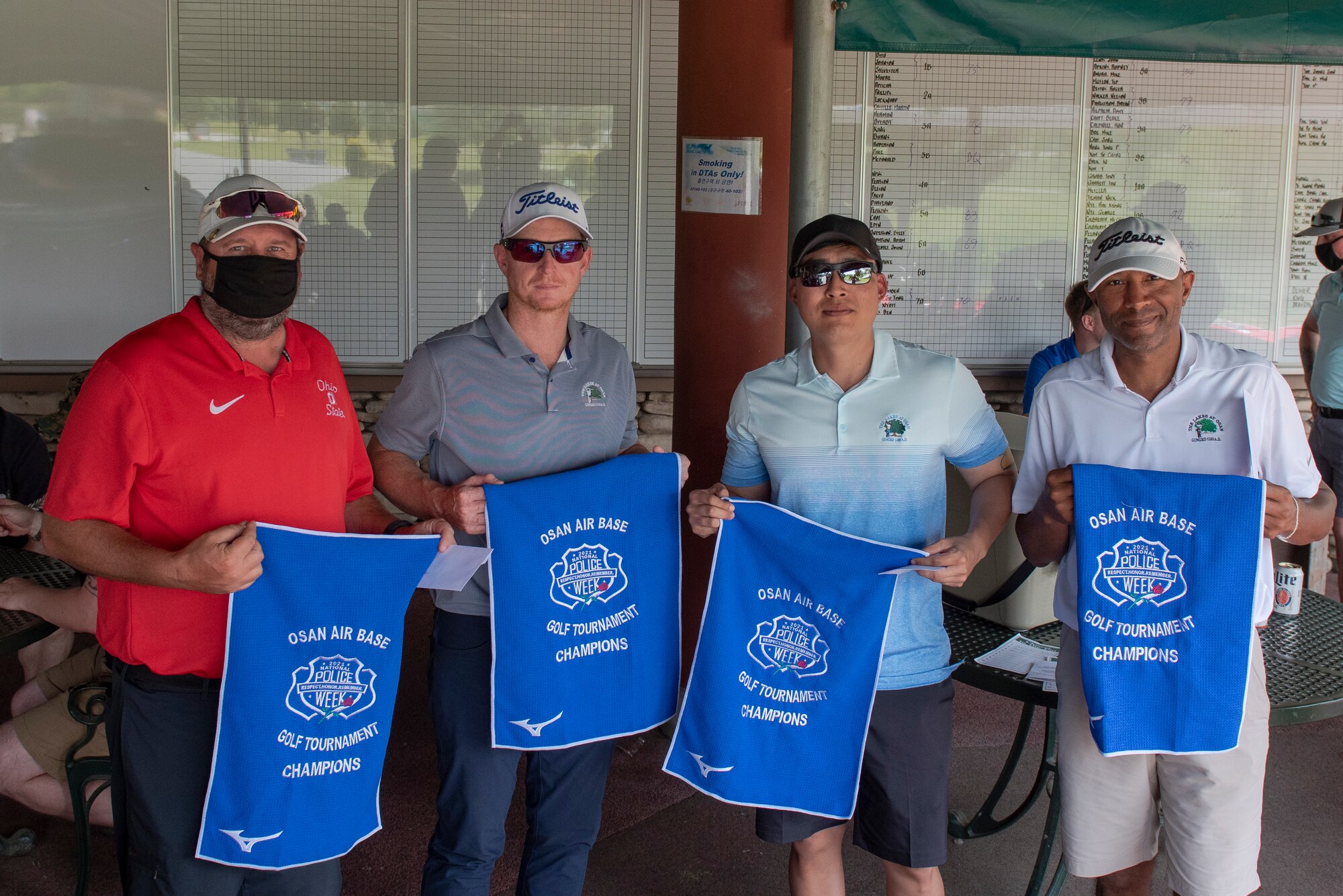 Airman from Osan Air Base participated in a golf tournament as part of the 51st Security Forces Squadron’s Police Week events. Teams of up to four participants competed across 18 holes for a chance to win various prizes.