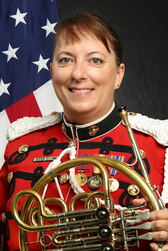 Master Sergeant Greta Richard, "The President's Own" United States Marine Band French Horn Player, Official Portrait