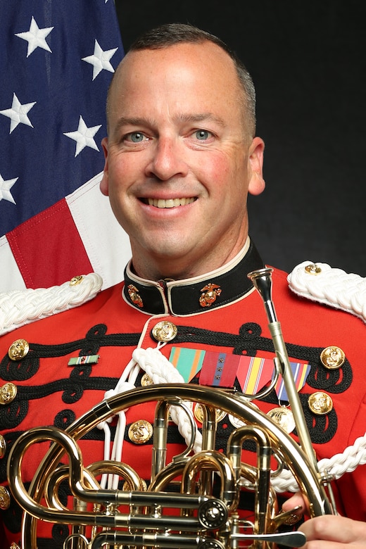 Gunnery Sergeant Douglas Quinzi, "The President's Own" United States Marine Band French Horn Player, Official Portrait