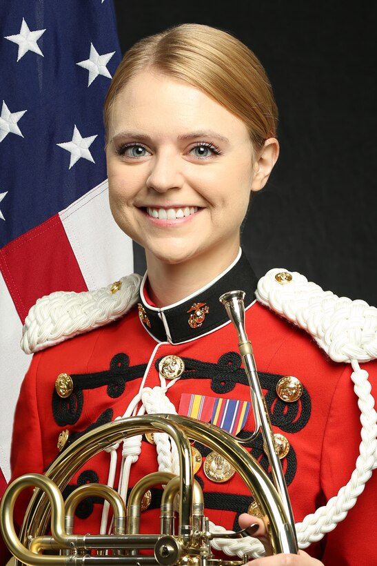 Staff Sergeant Claire Ross, "The President's Own" United States Marine Band French Horn Player, Official Portrait