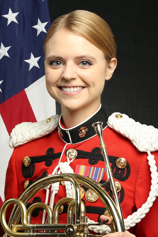Staff Sergeant Claire Ross, "The President's Own" United States Marine Band French Horn Player, Official Portrait