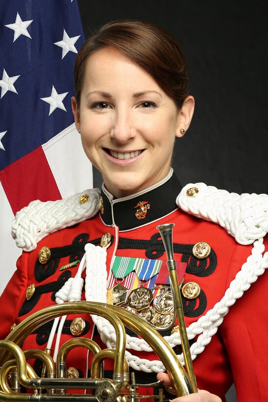 Staff Sergeant Rebecca McLaughlin, "The President's Own" United States Marine Band French Horn Player, Official Portrait