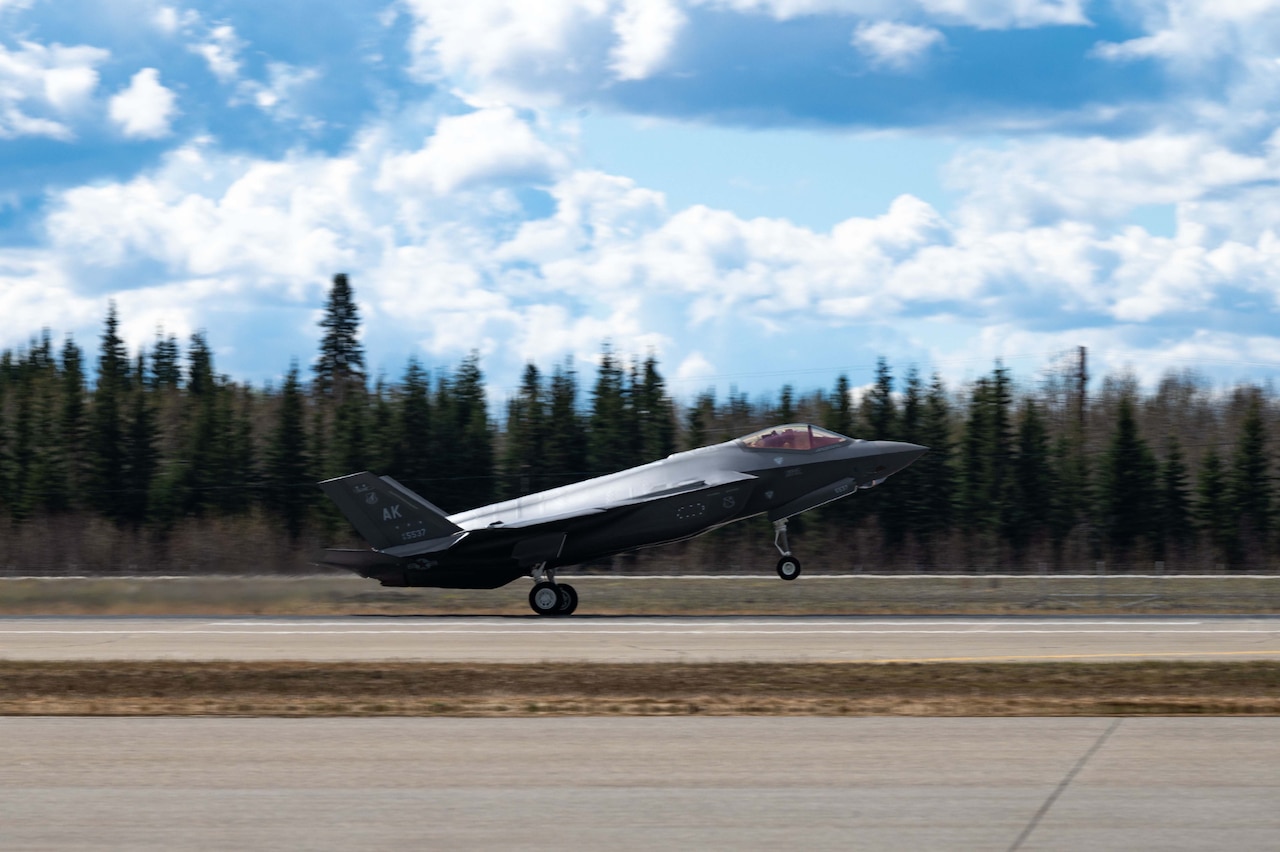 A jet achieves front-end lift as it takes off.