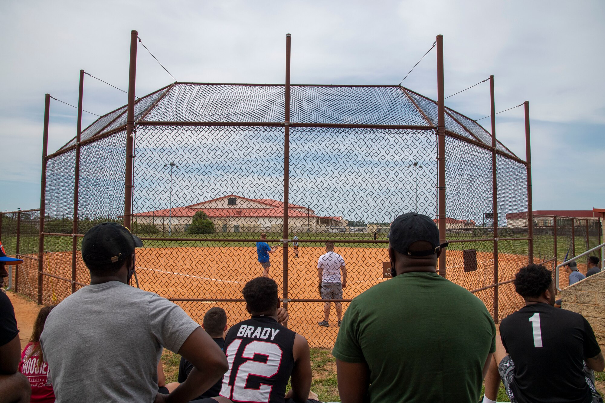 Members from the 6th Security Forces Squadron participate in a softball game against the Joint Communications Support Element during Police Week at MacDill Air Force Base, Florida, May 12, 2021.