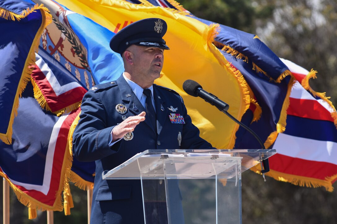 Photo of Vandenberg Space Force Base redesignation ceremony