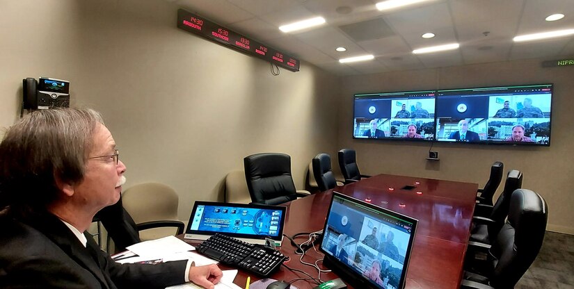 Keith Warman, Army South's Center for Army Lessons Learned (CALL) liaison officer, facilitates a virtual CALL seminar with Guatemalan Army and Command for Education of the Armed Forces of Guatemala staff members May 13-14. The two-day event demonstrated how the U.S. Army leverages lessons learned to enhance training and operations to serve as a model for our Guatemalan partners in establishing their own lessons learned center.