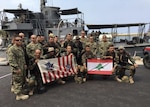 U. S. Coast Guard Maritime Engagement Team and the Lebanese Armed Forces conduct subject matter exchanges Sunday, June 17, 2018 while participating in exercise Resolute Response 2018 in Lebanon. U.S. Coast Guard photo courtesy of Coast Guard Patrol Forces Southwest Asia