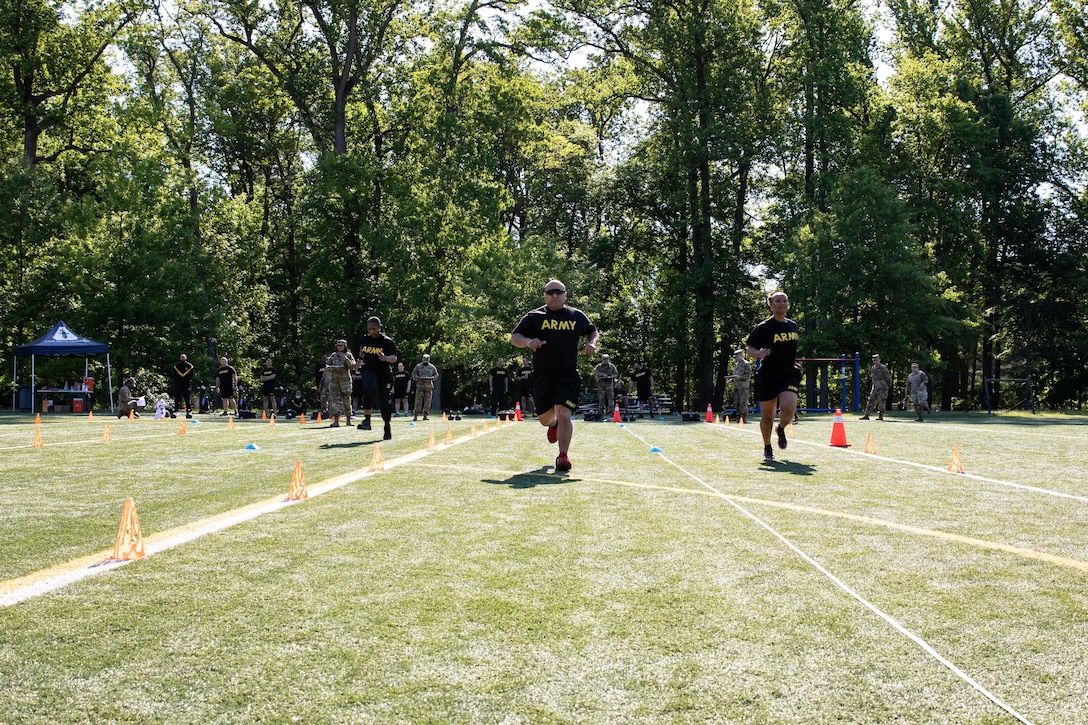 U.S. Army Reserve Legal Command Soldiers conduct Army Combat Fitness Test