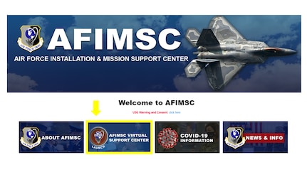 AFIMSC SharePoint site screen shot