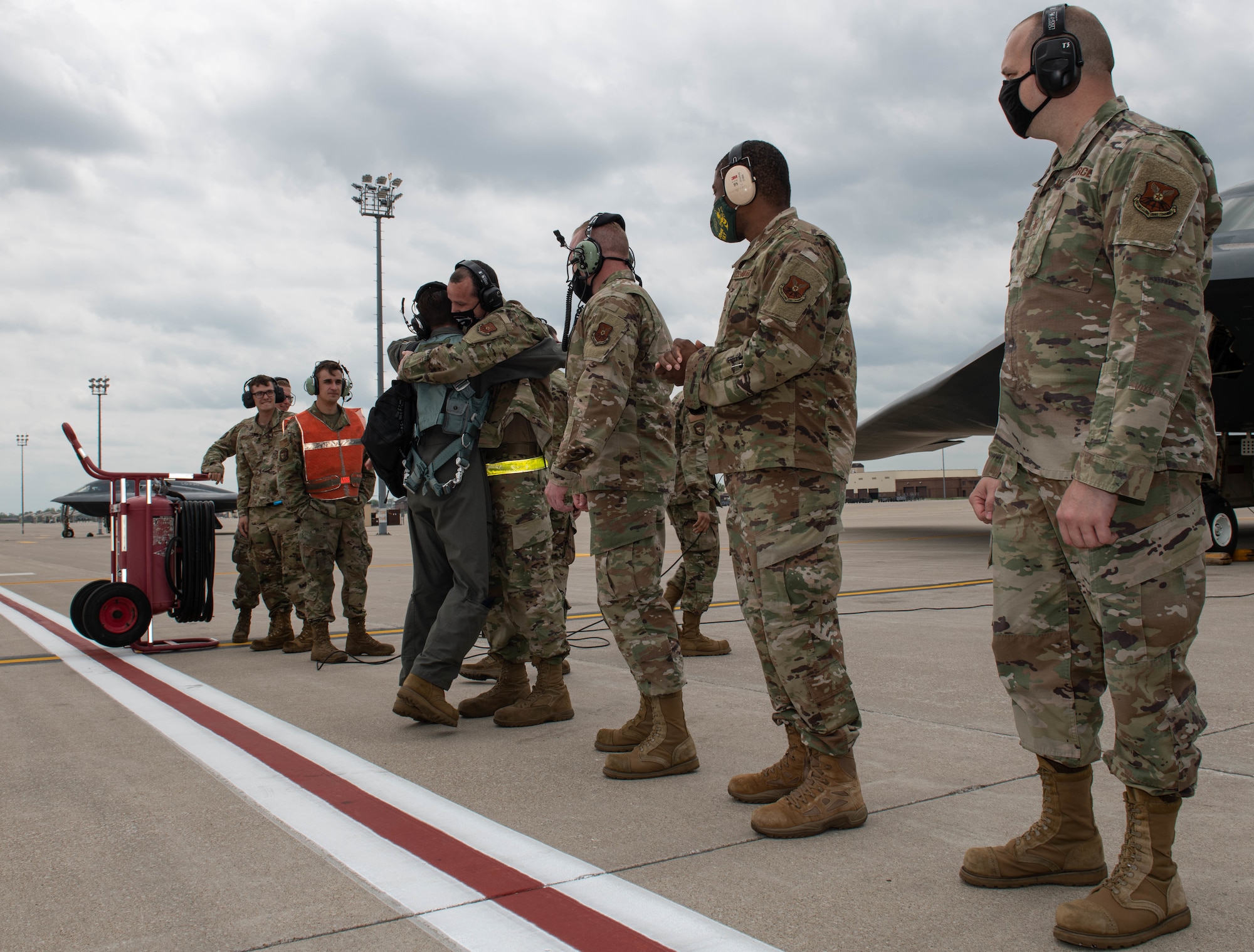 Lambert received the Thomas N. Barnes Crew Chief of the Year Award for her work as the dedicated crew chief of the Spirit of New York, to reward her achievements she earned the opportunity to fly in the stealth bomber.