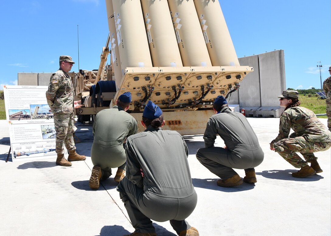 Guam Bomber Task Force Visits U.S. Army THAAD