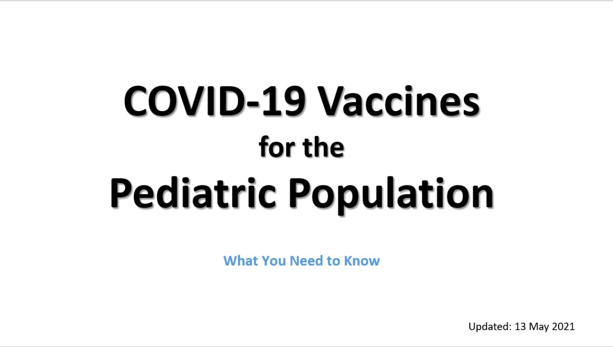 COVID Vaccine for Pediatrics