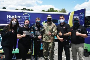 NASCAR team makes pit stop at JBLE