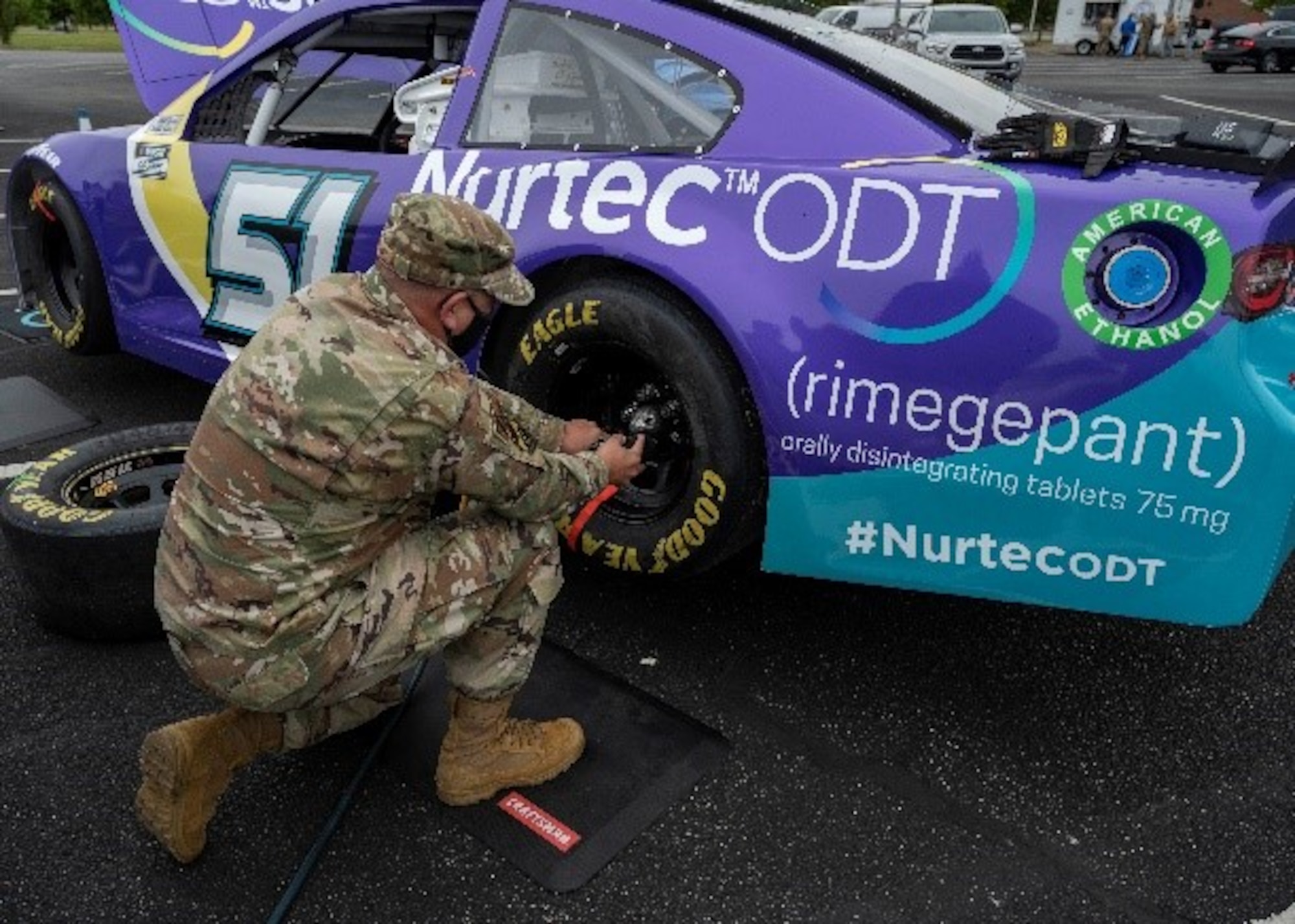 NASCAR team makes pit stop at JBLE