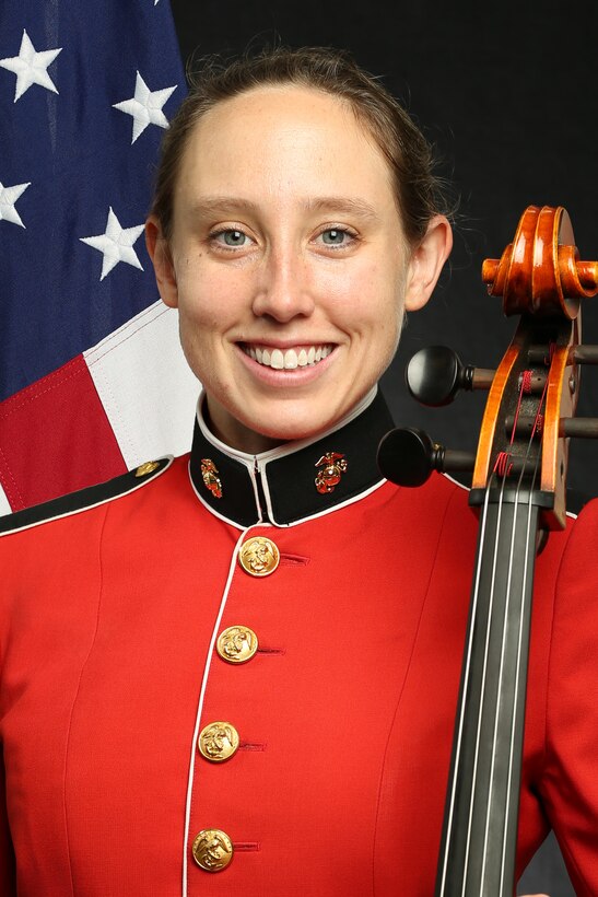 Staff Sergeant Charlaine Prescott, "The President's Own" United States Marine Chamber Orchestra Principal Cellist, Official Portrait