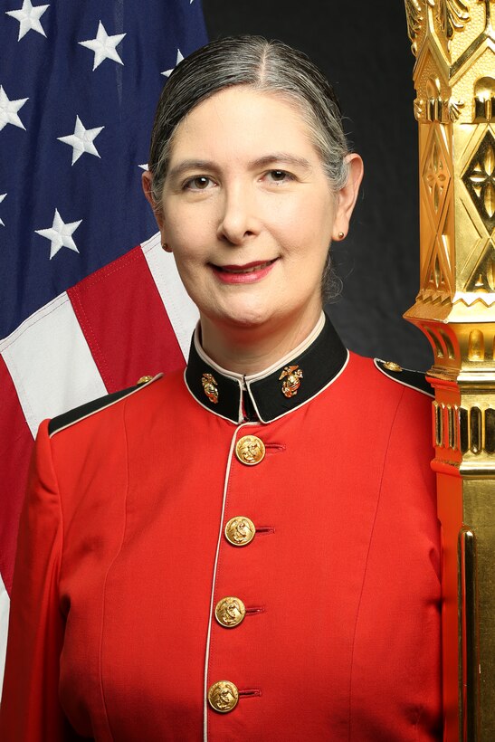 Master Gunnery Sergeant Karen Grimsey, "The President's Own" United States Marine Band Harpist, Official Portrait
