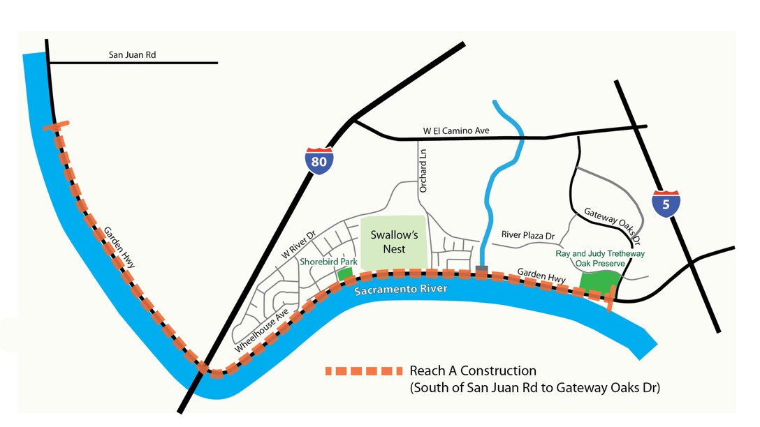 Natomas Levees Improvements Reach A Map