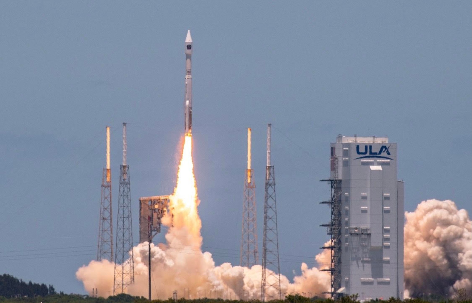 The U.S. Space Force successfully launched the fifth Space Based Infrared System Geosynchronous Earth Orbit satellite on an Atlas V launch vehicle from Space Launch Complex 41 at Cape Canaveral Space Force Station, Florida, May 18, at 1:37 p.m. (Courtesy Photo)