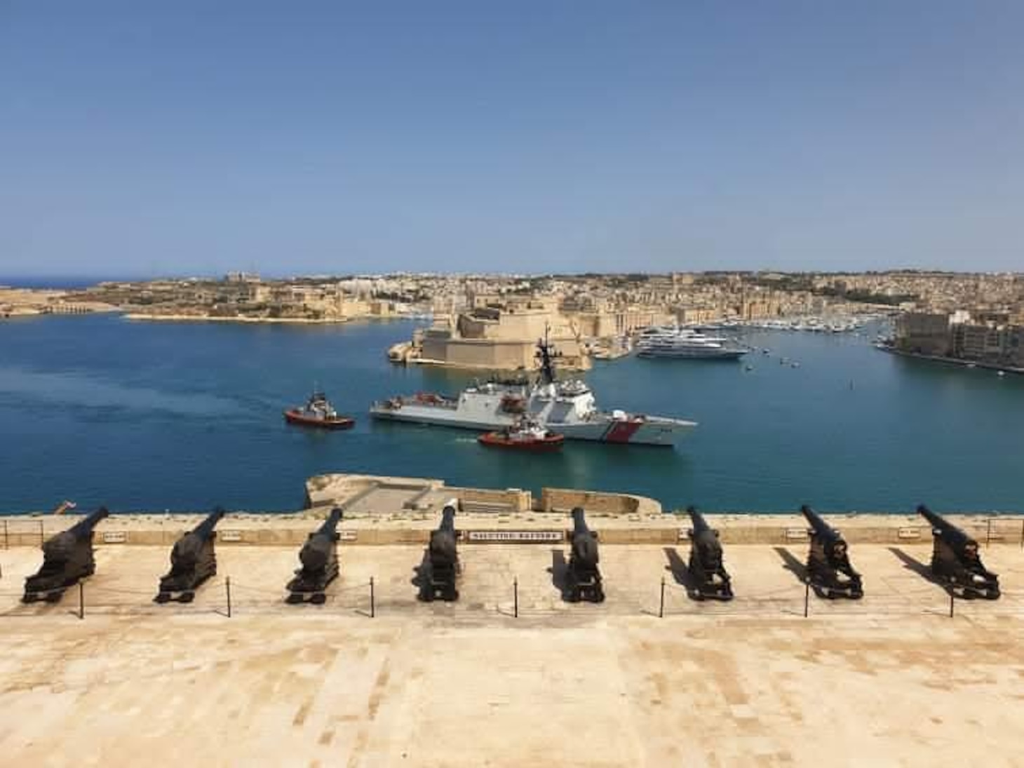 The Legend-class national security cutter USCGC Hamilton (WMSL 753) is conducting a port visit in Valletta, Malta, May 17-20, 2021, following at sea engagements with Armed Forces of Malta in the Mediterranean Sea.