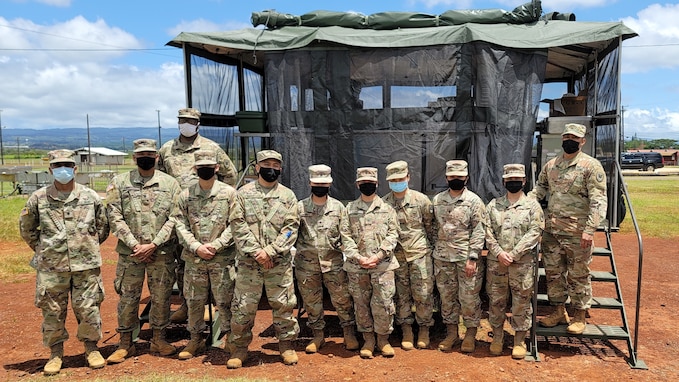 Army Reserve Soldiers of Pacific Signal-Cyber Team conduct headquarter’s first field culinary operations