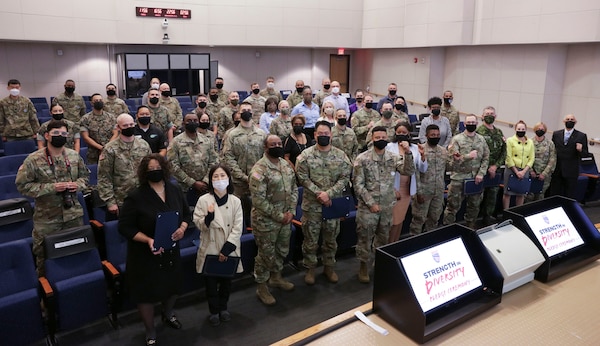 U.S. Army Corps of Engineers (USACE) Far East District (FED) Deputy Commander, Lt. Col. Dennis J. McGee, participated in the Strength in Diversity Pledge Ceremony at the U.S. Forces Korea headquarters, May 13. The event was hosted by the USFK Strength in Diversity Council, which was created to tackle Gen. Abrams’ priority of Strength in Diversity. On behalf of the District, Lt. Col. McGee signed the pledge to commit FED to maximizing efforts in promoting an environment of diversity, inclusion, and equity.