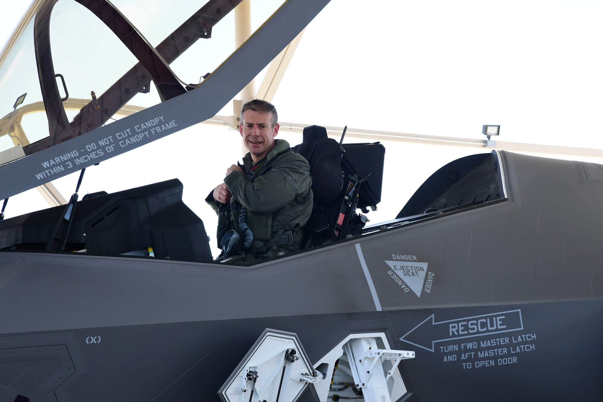 Col. Sean Carpenter, 926th Wing commander, takes his final flight as wing commander, May 13, at Nellis Air Force Base, Nev. (U.S. Air Force photo by Natalie Stanley)