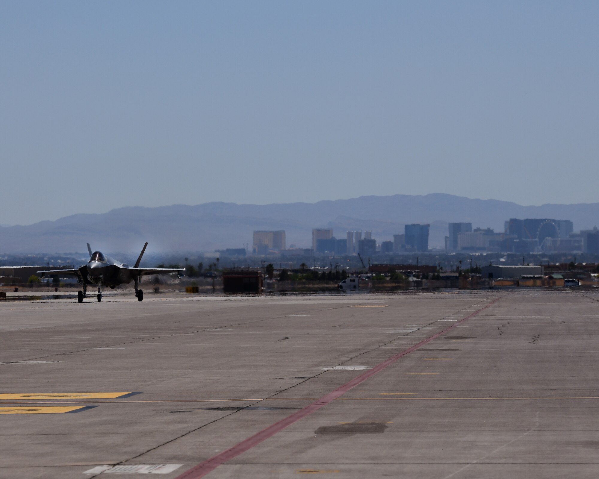 Col. Sean Carpenter, 926th Wing commander, takes his final flight as wing commander, May 13, at Nellis Air Force Base, Nev. (U.S. Air Force photo by Natalie Stanley)