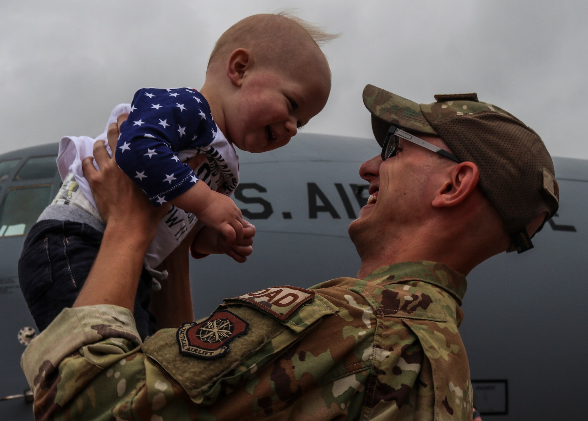 Families and Airmen welcome home 317th Airlift Wing members