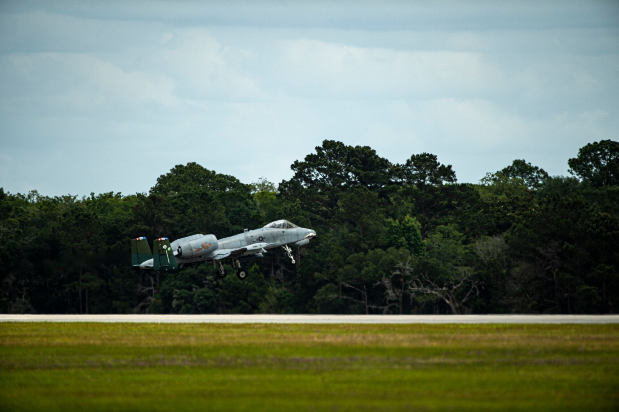 photo of aircraft taking off