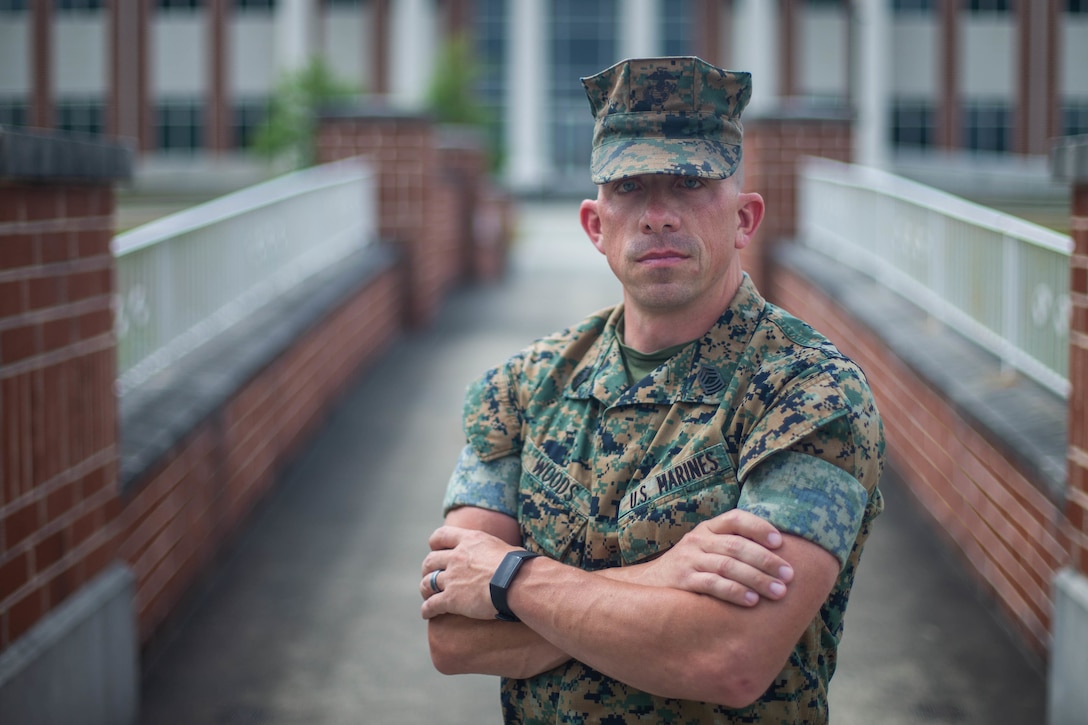 Woods will be presented with the 2020 Enlisted Marine Safety Excellence Award due to his ability to consistently provide valuable feedback and assistance on ground safety programs to higher and adjacent commands with . “Finding out that I was the recipient of this award gives me a sense of pride and accomplishment,” said Woods, a Lima, Ohio native. (U.S. Marine Corps photo by Cpl. Gavin Umboh)
