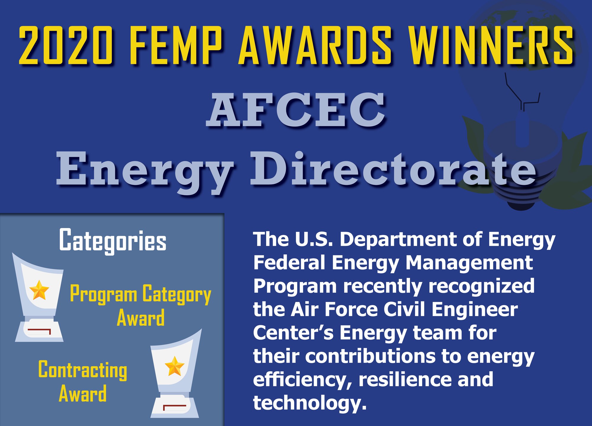 AFCEC earns 2020 Federal Energy, Water Management Awards > Edwards Air