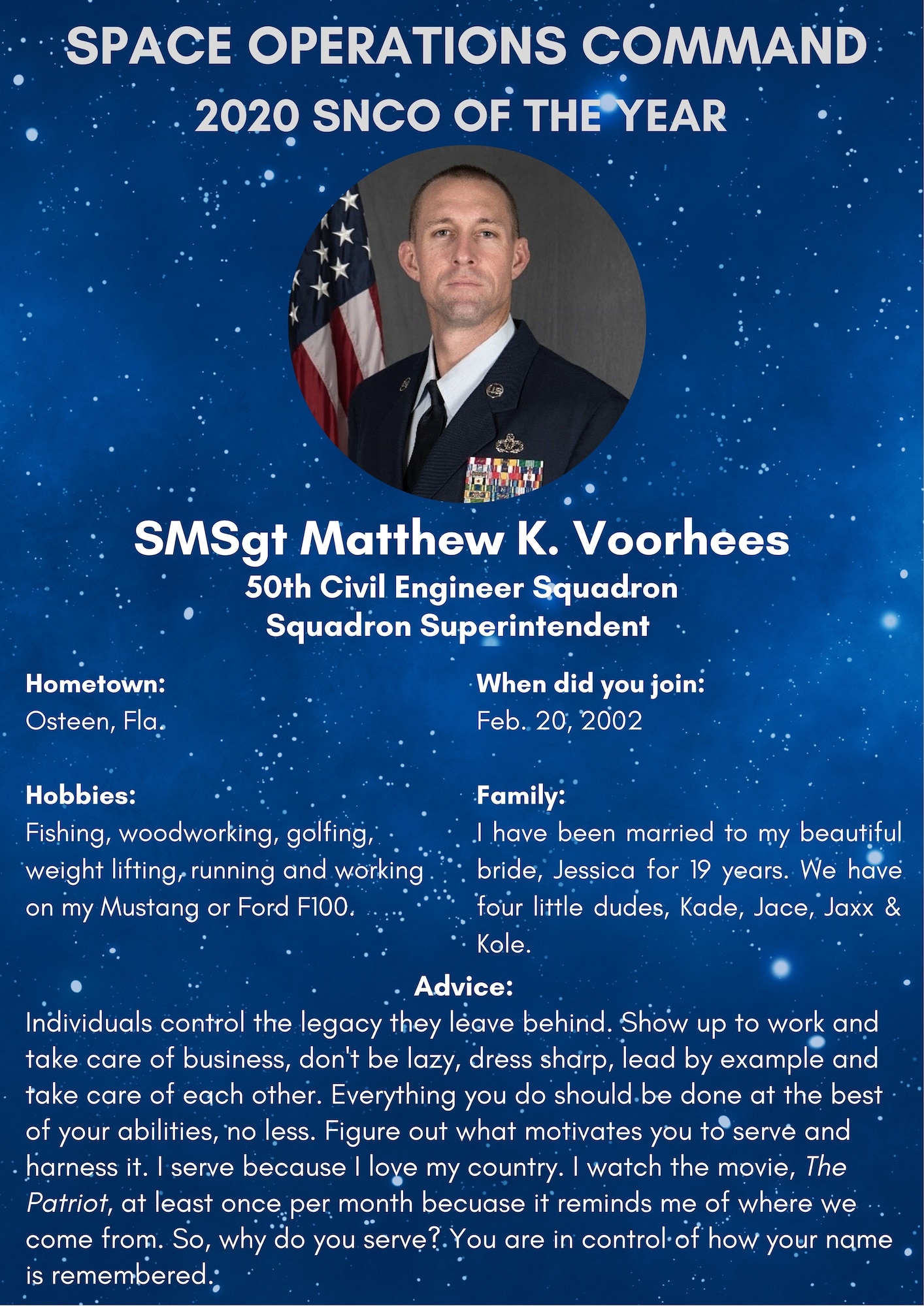 SMSgt Voorhees graphic