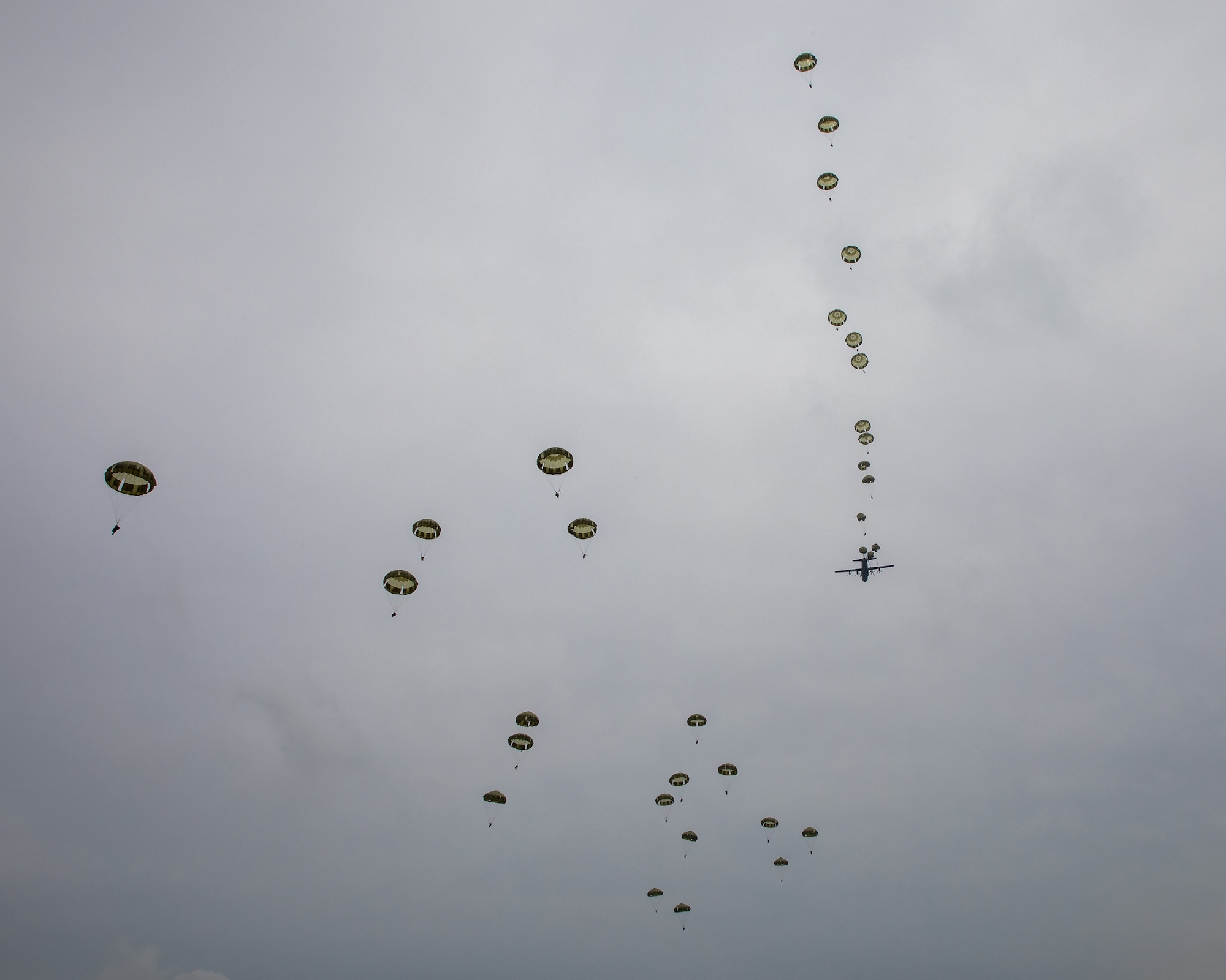 Japan Ground Self-Defense soldiers parachute