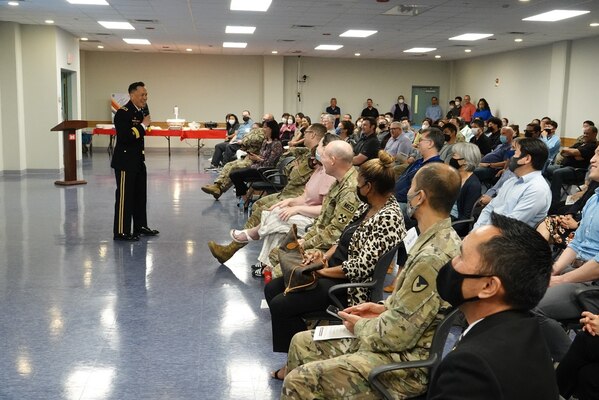 An Asian American Pacific Islander Heritage Month observance was held at Far East District (FED) headquarters, May 20. The theme for this year’s AAPI Heritage Month is “Advancing Leaders Through Purpose-Driven Service.” The South Pacific Warriors dance team and Eighth Army Rock Band gave performances, and the Humphreys High School JROTC presented the colors.