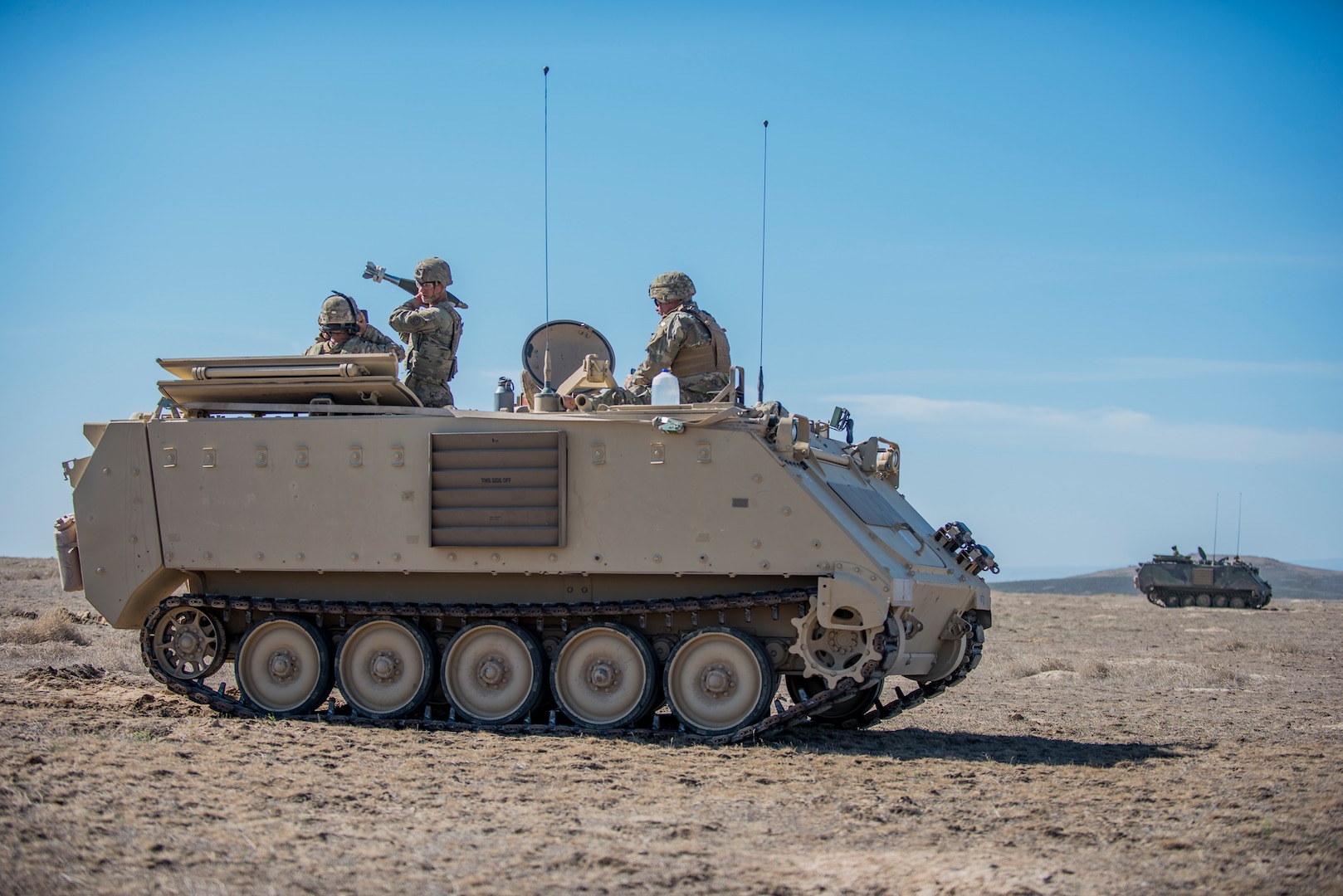 The Idaho Army National Guard’s 2nd of the 116th Combined Arms Battalion and the Idaho Air National Guard’s 124th Air Support Operations Squadron and 190th Fighter Squadron joined forces from the ground to the sky in the large-scale joint training event on May 18 and 19, 2021.