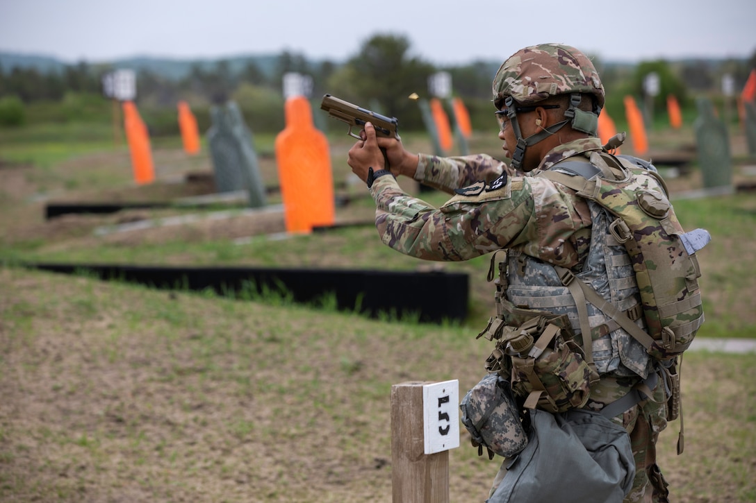 2021 U.S. Army Reserve Best Warrior Competition - M17 Pistol Qualification