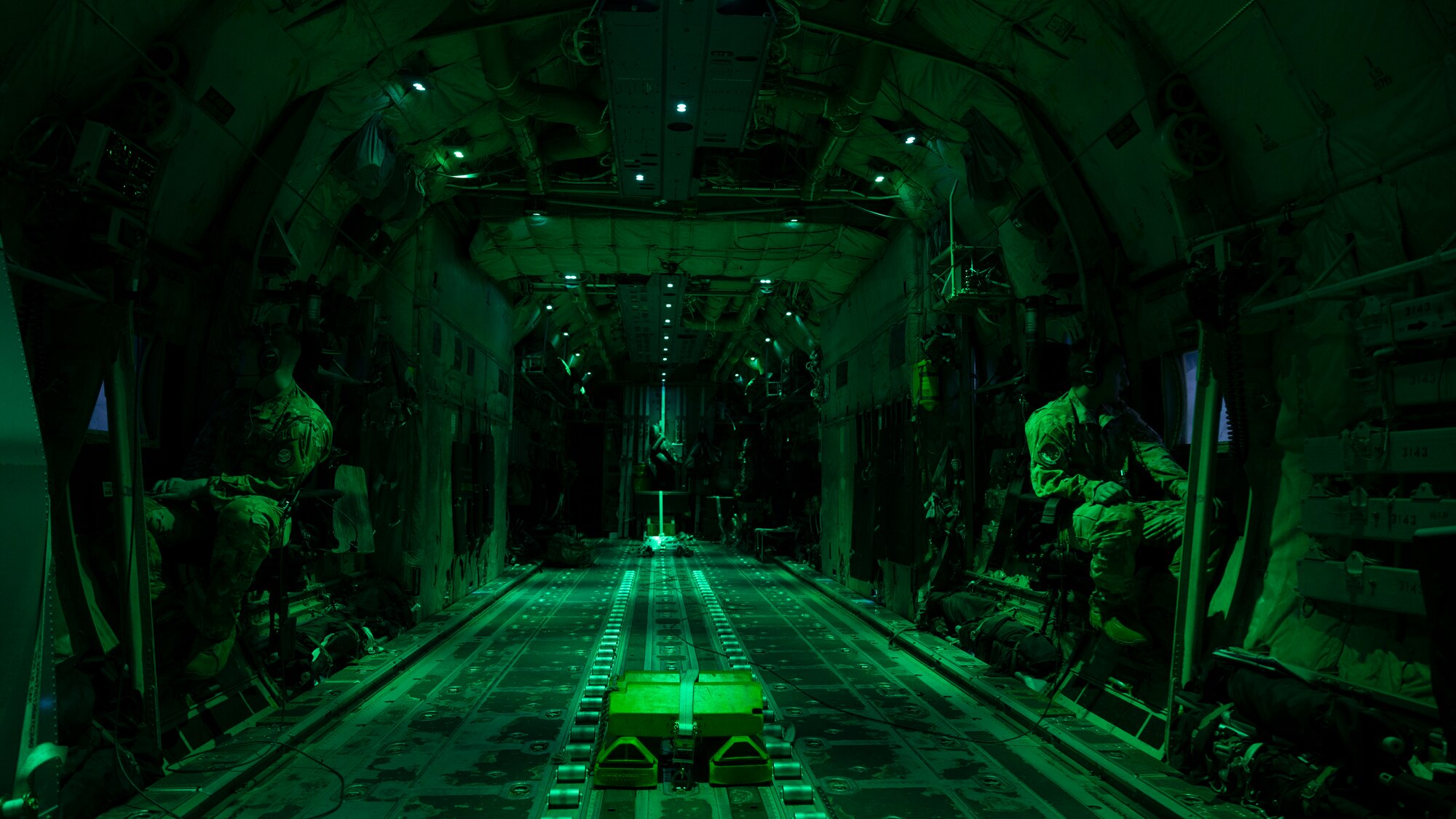 Airmen scan the horizon
